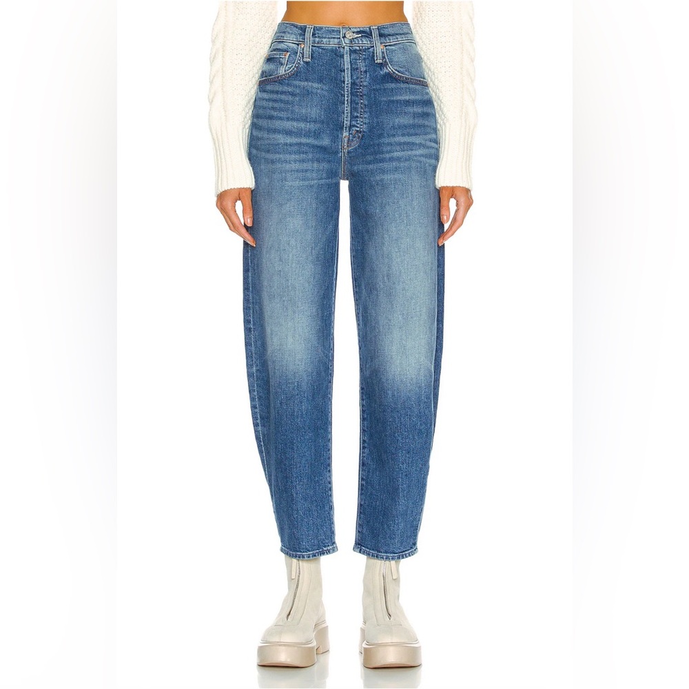 Mother Superior The Curbside Ankle Jeans Barrel Balloon Leg Size 28 Cowboys Wash